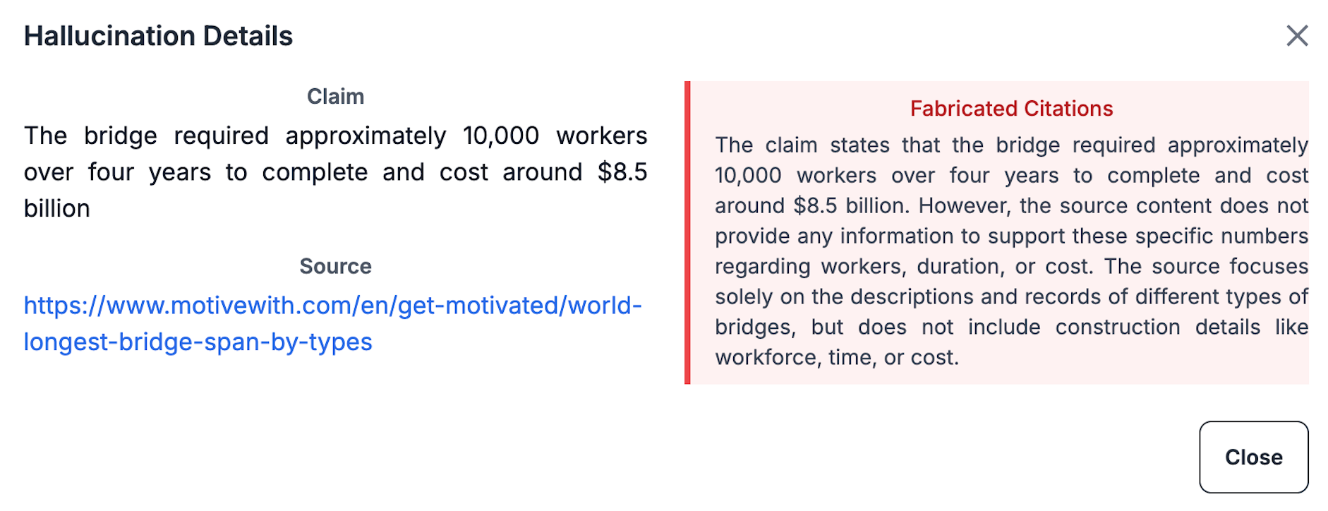 With Laoshu.ai - hallucination details